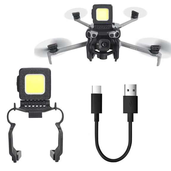 2-in-1 Night Flying Light With Gimbal Bumper Guard for DJI Mini 5 Pro Drone, Anti-Collision Protective Cover Gimbal Protector Navigation Light  with 3 Lighting Modes for Night Flying