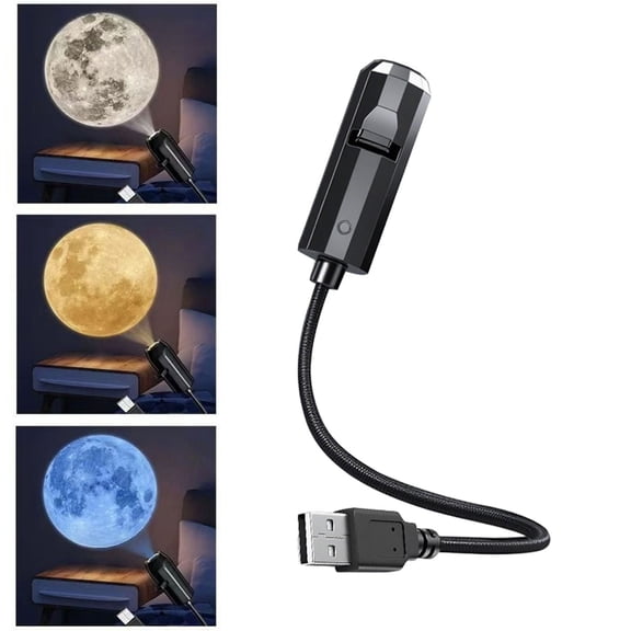 2-in-1 Night Light Projector， Mini Projection Night Light Plug and Play Hd Star Projector Holographic Night Light Projector Usb Projector Night Light,Planet 3-Piece Pack