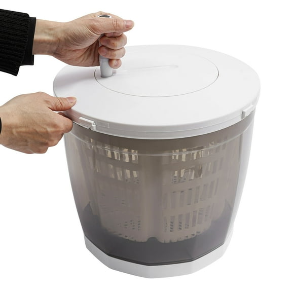 2 in 1 Non-Electric Washing Machine, Compact Washer Spin Dryer, Hand Washer