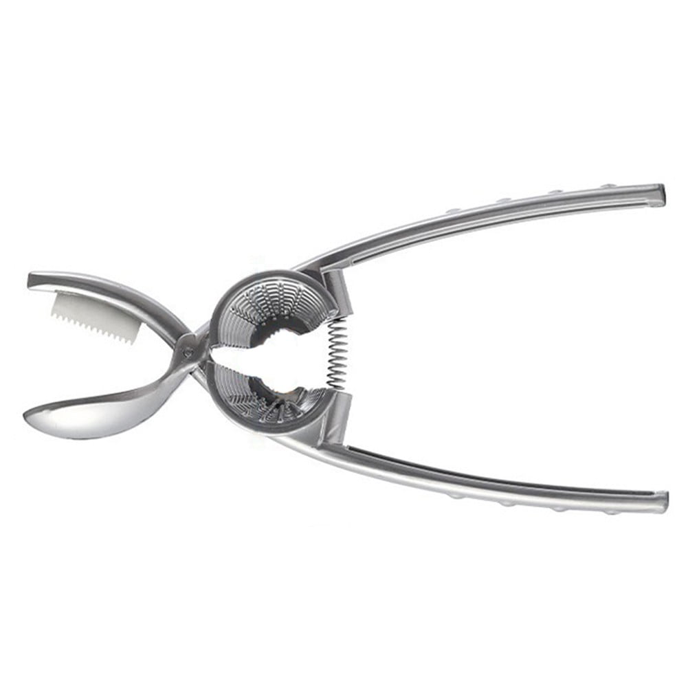 Schiaccianoci Professionale In Legno E Acciaio Inox | Rompinoci Regolabile Con Protezione Antischizzo | 25x11,5 Cm - 6