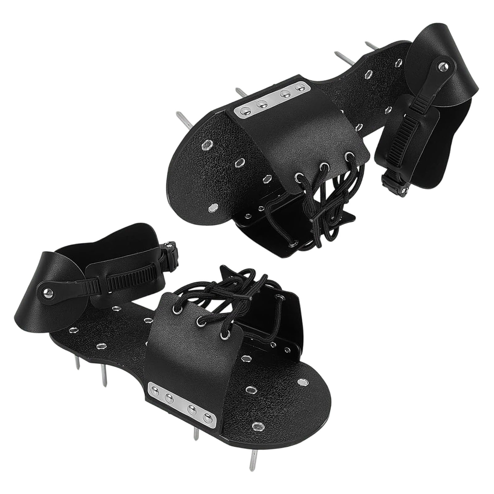 2 in 1 Nylon Aerator Shoes Aerating Footwear For Lawns Care And Epoxy Floor Projects 13 Spikes Penetrate Hard Soil