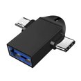 thumbnail image 1 of 2 in 1 OTG Converter, USB 3 0 to Micro USB and Type C Adapter, Suitable for Media TV Sticks, Mobile Phones and Tablets, 1 of 11