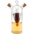 thumbnail image 1 of 2 in 1 Olive Oil Vinegar Dispenser Cruet, Clear Glass Vinegar and Oil Bottles, Double Pourer Spout Oil Dispenser Bottle for Kitchen Cooking Container, 1 of 8
