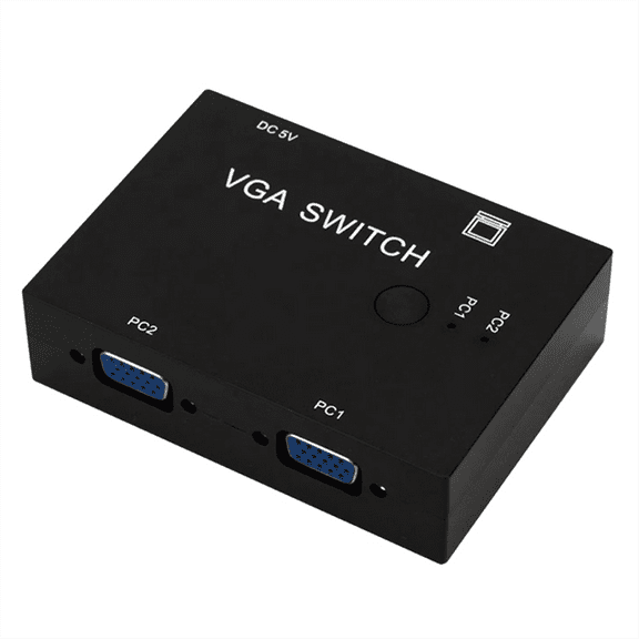 2 in 1 Out VGA Switch Video Converter 2 Port VGA Switcher VGA Cable KVM Switches for PC Monitor Projector Display Laptop