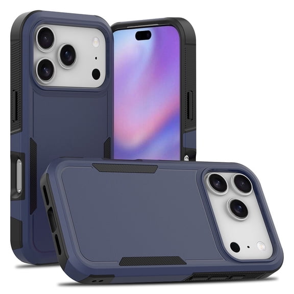 2 in 1 PC Phone Case for iPhone 14/15/16/17 Plus/Pro/Pro Max Case, Heavy Duty Rubber & Rugged Shockproof Full Body Protection Case Cover