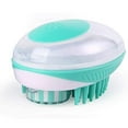 thumbnail image 1 of 2 in 1 Pet Brush Bath Massage Brush,Shampoo Dispenser for Dog CatPet Grooming Deshedding Soft Silicone Bristles Perfect for Washing,Shampooin Green, 1 of 4