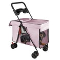 thumbnail image 1 of Wussanun 2-in-1 Pet Carrier Backpack & Trolley Case for Cats and Dogs, with Clear Ventilation Holes & Silent Wheels for Airplane Car Travel, 1 of 8