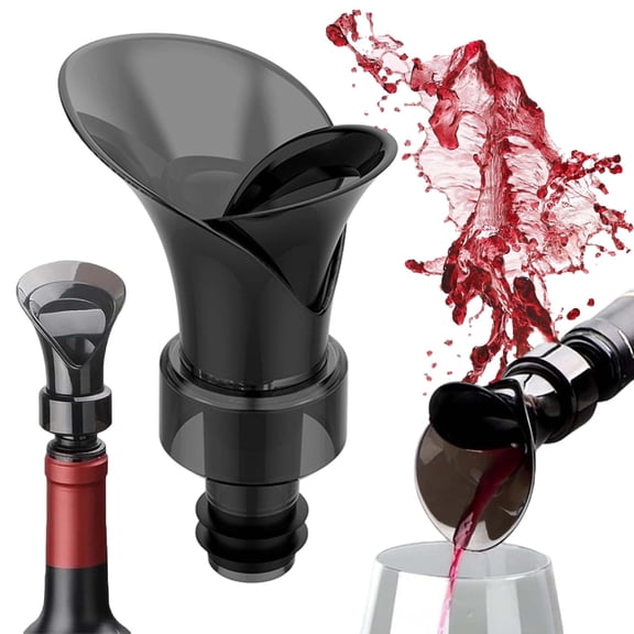 2-in-1 Petal Wine Cork-keeping stopper storage wine pouring device 2-in-1 Wine Gift Bottle Corks Saver Sealer No Drip No Spill