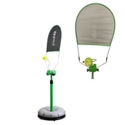 2-in-1 Pickleball & Tennis Topspin Trainer   Tool-Free 2-Min Assembly, Ultra-Stable Water-Filled Base, Indoor/Outdoor Use, Bonus Replacement Balls & Posture-Correcting Mesh Wings for Skill Boost