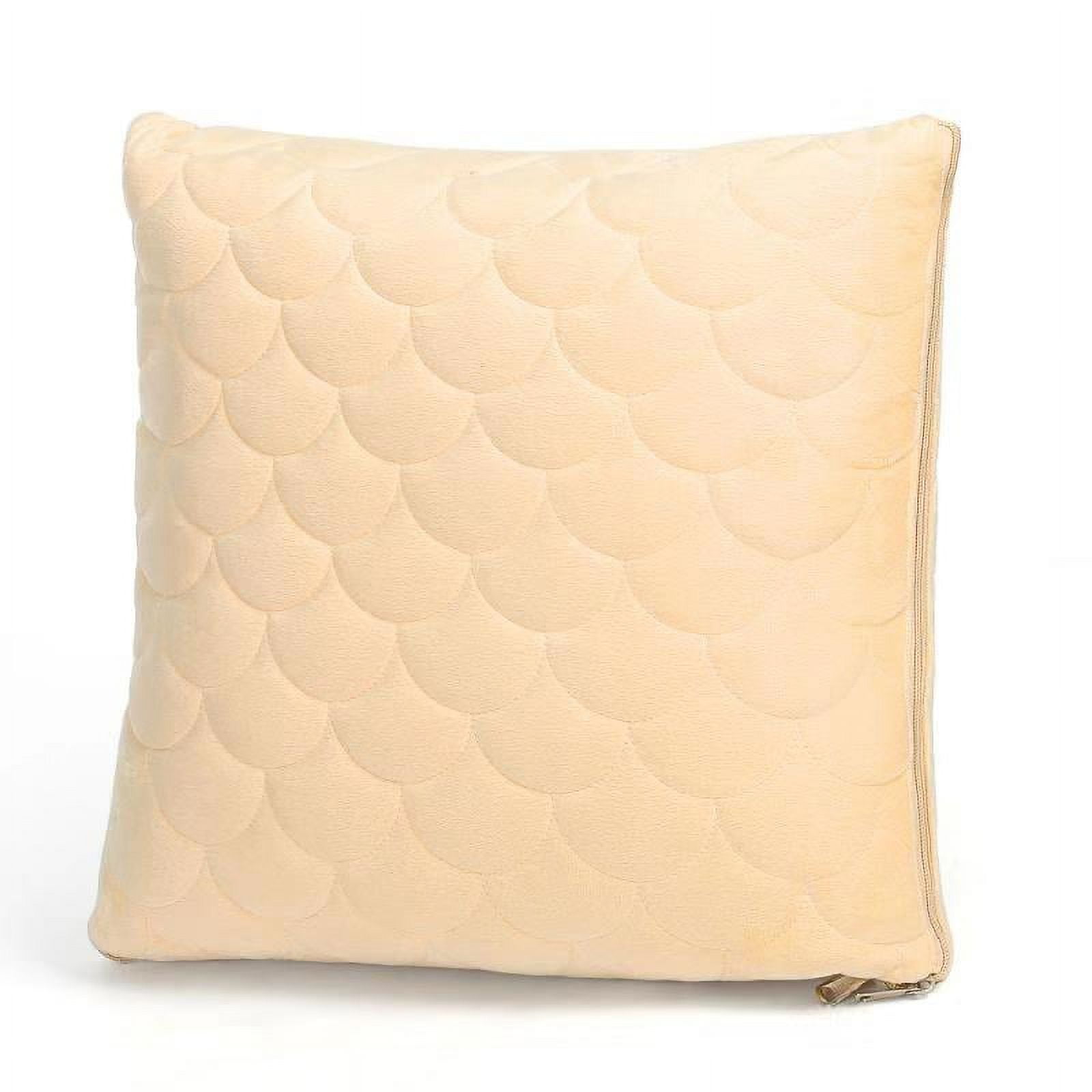 2-in-1 Pillow Blanket for Home and Travel Beige (HT-ATP01-BG)