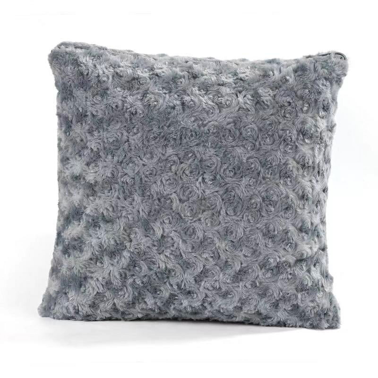 2-in-1 Pillow Blanket for Home and Travel Little Rose Gray