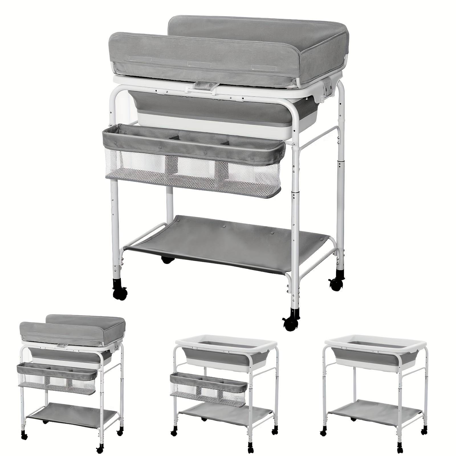 2in1 Portable Baby Changing Table with Baby Tub,Foldable Changing
