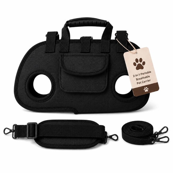 2-in-1 Portable Breathable Pet Carrierk, Ergonomic Horizontal Carry Design, Premium Breathable Air Mesh, Multi-Style Everyday Carry
