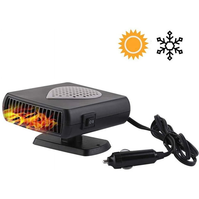 Nafxzy Portable Car Heater Hot and Cold Black and Gray Walmart