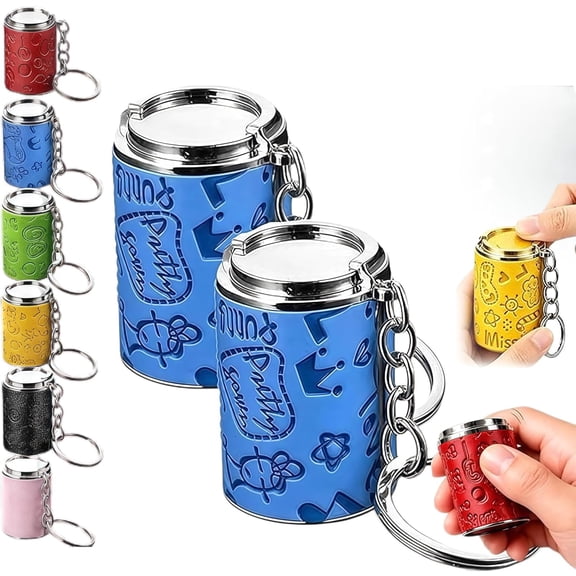 2-in-1 Portable Coin Holder for Pocket & Purse, Mini Coin Storage Keychain, Secure Snap Closure, Compact Coin Bank(2pcs-blue)Q