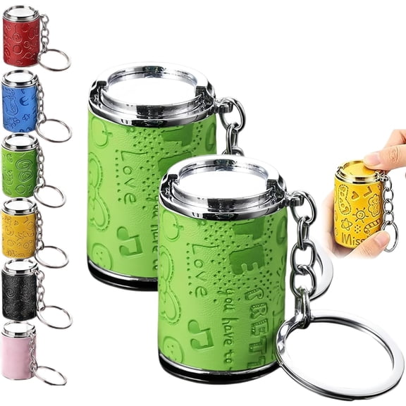 2-in-1 Portable Coin Holder for Pocket & Purse, Mini Coin Storage Keychain, Secure Snap Closure, Compact Coin Bank(2pcs-green)Q