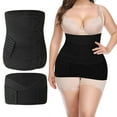 thumbnail image 1 of 2 in 1 Postpartum Belly Band Wrap(Black), C-Section Support Belt, Post Partum Support Recovery Waist/Pelvis Belt, Belly Band Binder Girdle Stomach XL, 1 of 7