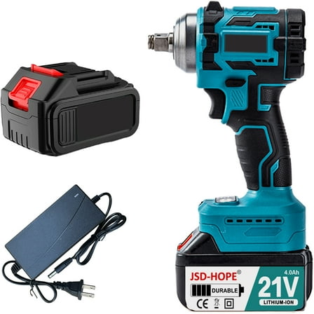 【2-in-1 Power Tool】High Torque Cordless Impact Wrench&Drill-Efficient Portable Lithium-Ion Electric Tool for DIY and Professional Use