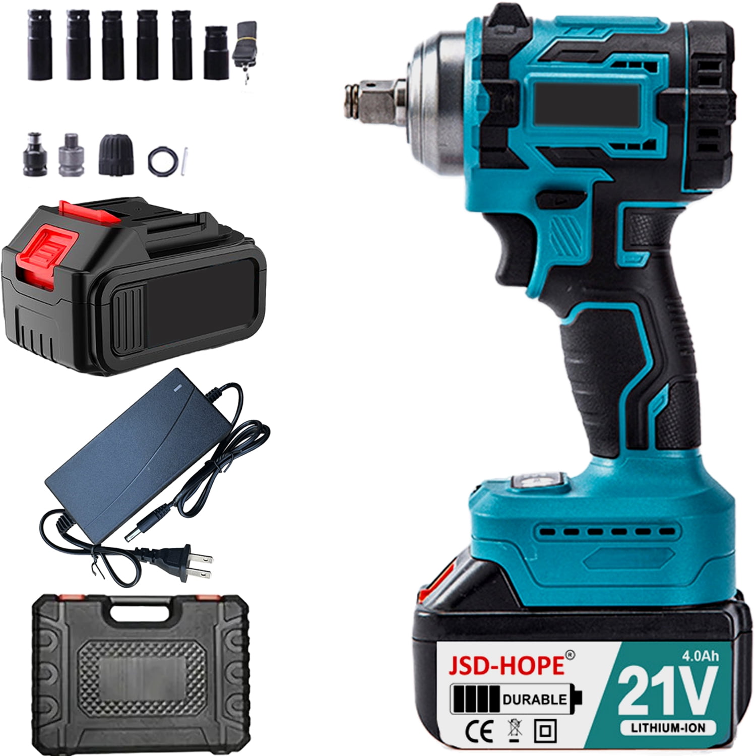 【2-in-1 Power Tool】High Torque Cordless Impact Wrench&Drill-Efficient Portable Lithium-Ion Electric Tool for DIY and Professional Use