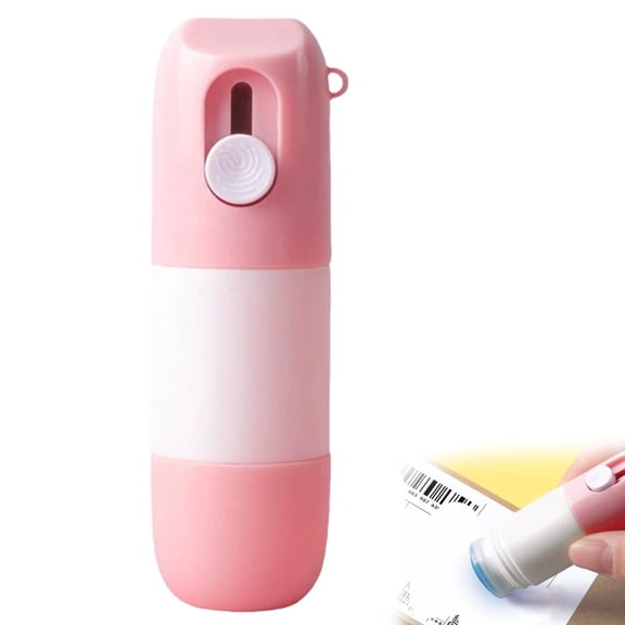 2-in-1 Privacy Roller Stamp with Box Opener – Identity Protection Roller for Covering Personal Information, Refillable Security Stamp with Replacement Ink