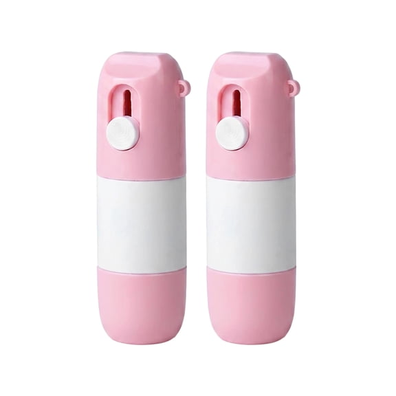 2-in-1 Privacy Stamp Roller with Box Cutter, 3.15" Blue/Pink Plastic, 2 Pack, Quick Dry ID Blocker for Mail & Package Pink