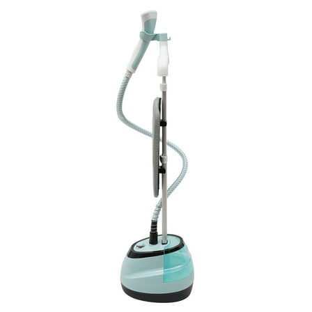 2-in-1 Professional Cloth Steamer with Ironing Board and Clothing Hanger Steam Output 45 Seconds For Wrinkles and Creases, 1.6L Standing Garment Steamer for Clothes