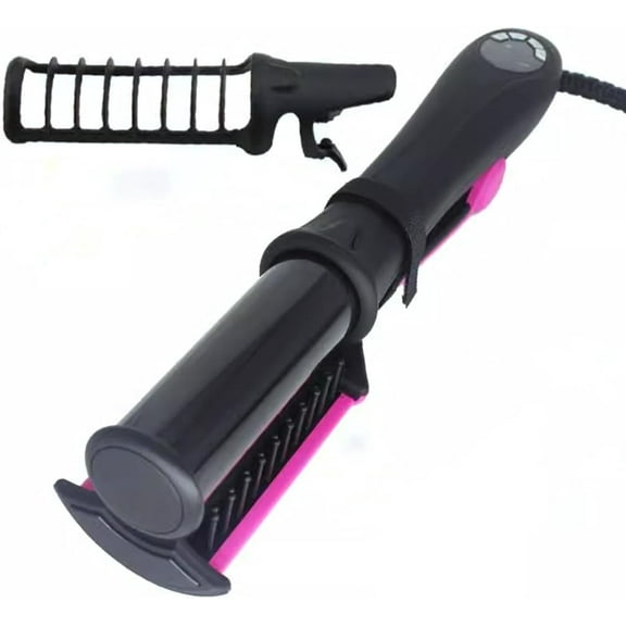2-in-1 Professional Hair Straightener and Curler, LCD Display, 360 Rotating Cord, Ceramic Plates