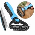 thumbnail image 1 of 【2-in-1 Professional Pet Grooming Kit】Double-Sided Dematting Comb & Flea Comb, Detangle Matted Fur for Dogs/Cats/Rabbits, Reduce Shedding with Effective Pet Brush for Home Use, Quick & Painless!, 1 of 7
