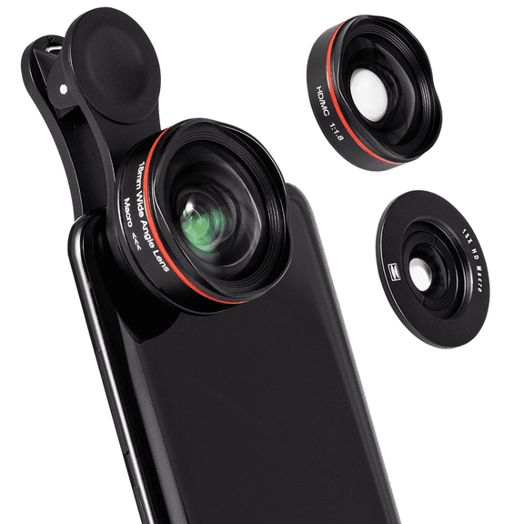 2 in 1 Professional Phone Camera Lens Kit Clip On for Smartphones