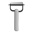 thumbnail image 1 of 2-in-1 Professional Undercoat Rake & Pet Brush for Dogs and Cats – Deshedding Tool for Long-Haired Pets, Shedding Control, Knot Remover & Grooming Supplies for Double-Coated Breeds, 1 of 9