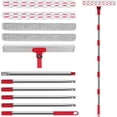 thumbnail image 1 of 2-in-1 Professional Window , 86.6'' Window Cleaner Tool with 6-Section Extension Pole, Window Cleaning Kit with 4 Microfiber Cloth, Window Washing Equipment for in/Outdoor Windows, 1 of 6