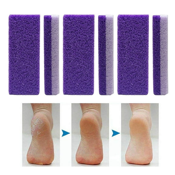 2 in 1 Pumice Stone for Feet, Callous Remover, Dead Skin Remover for Feet （Pack of 6）