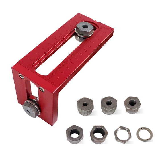 Portable 2 in 1 Baby Adult Bed Screw Punch Crucifix Oblique Flat for Head Drill Punch Positioner Locator for Woodworkin