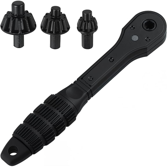 2-in-1 Ratchet Drill Chuck Key Wrench Universal Double Head Chuck Key Replacement Tool for Drill, Compatible with Most Electric Drills and Power Tools