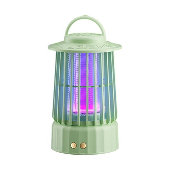 2-in-1 Rechargeable Bug Zapper & LED Camping Lantern, Portable Electric Mosquito Killer for Indoor Outdoor, 6.69"x4.13", 1 Pack, Green