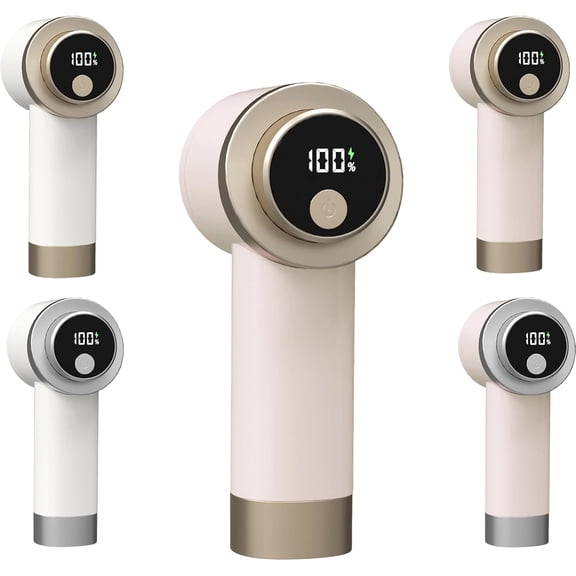 2-in-1 Rechargeable Fabric Shaver & Lint Remover, Electric Fuzz Remover with Suction Technology, 3-Speed 8800 RPM Motor, LED Display, 100-Min Runtime for Clothes, Furniture, Wool & Couch (C-1)