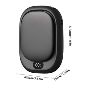2-in-1 Rechargeable Hand Warmer & Power Bank with LED Digital Display, 10000mAh Portable Pocket Heater, Fast Charging & Constant Temperature Warmth for Winter Outdoor, Camping, Travel & Gift