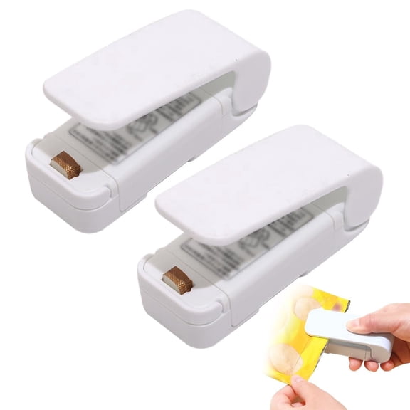 2-in-1 Rechargeable Mini Bag Sealer, Portable Handheld Heat Sealing Machine, Vacuum Sealer for Plastic Bags, Snack Bags and Food Storage