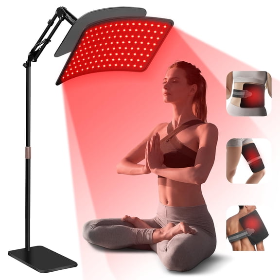 2-in-1 Red Light Device with Detachable Lamp, 660nm 850nm Wavelengths, 46.5in Height