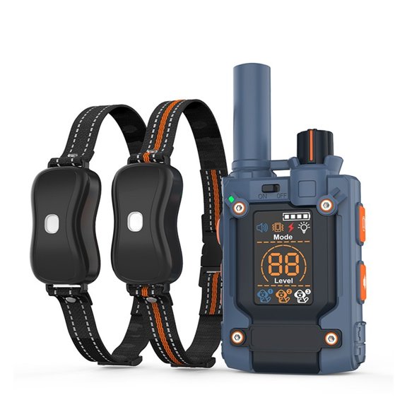 2-in-1 Remote Dog Training Collar, Long Range Automatic Bark Control Device