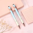 thumbnail image 1 of 2-in-1 Retractable Ballpoint Pen with Stylus Tip Clip On Portable Smooth Writing for Daily Office Use Student Classroom Note Taking Business Client Gift Medical Staff Use Travel Stationery Supplies, 1 of 5