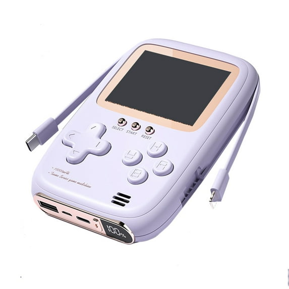 2 in 1 Retro Handheld Game Console Power Bank with 500 Classical Games Portable Handheld Game Console Rechargeable Battery