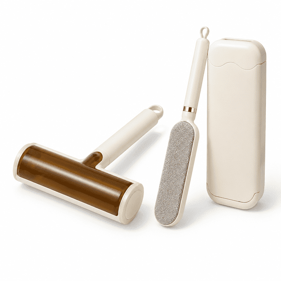 2-in-1 Reusable Lint Remover Kit with Fabric Brush for, Furniture and Clothing