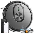 thumbnail image 1 of 2-in-1 Robot Vacuum and Mop Combo, 1600Pa Strong Suction, WiFi & App Control, Ultra Slim Self-Charging Robotic Vacuum Cleaner for Hardwood Floors and Tile, 1 of 7