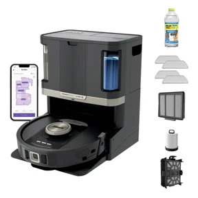 2-in-1 Robot Vacuum & Mop with Self-Cleaning Base, Smart Home Floor Cleaner