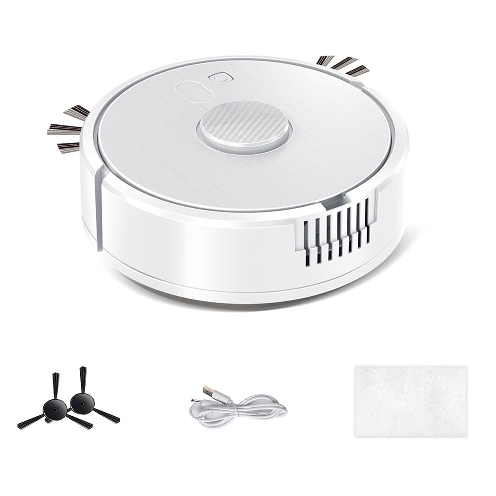 2-in-1 Robot Vacuum with Humidifier Spray: Self-Charging Cleaning ...
