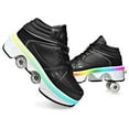 thumbnail image 1 of 2-in-1 Roller Skate Shoes & Sneakers,LED Roller Shoes,Shoes with Wheels for Men,Light Up Roller Skates Suitable for Outdoor Fun & Sports Skating, 1 of 7