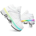 thumbnail image 1 of 2-in-1 Roller Skate Shoes & Sneakers,LED Roller Shoes,Shoes with Wheels for Women,Light Up Roller Skates Suitable for Outdoor Fun & Sports Skating, 1 of 8