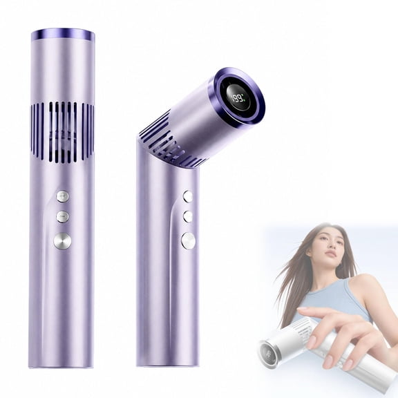 2-in-1 Rotating Mini Fan & Flashlight, 90° Rotating Head, Adjustable 9-Speed Settings, Dual-Function Design,Suitable for Travel & Office