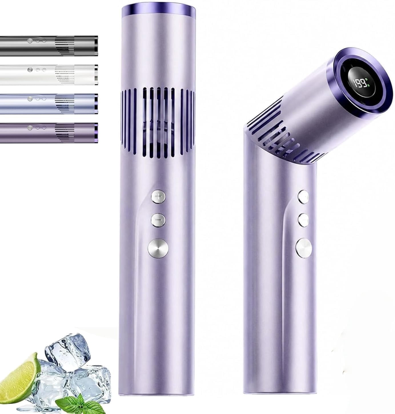 2-in-1 Rotating Mini Fan & Flashlight - 90 ° Rotating Mini Personal ...